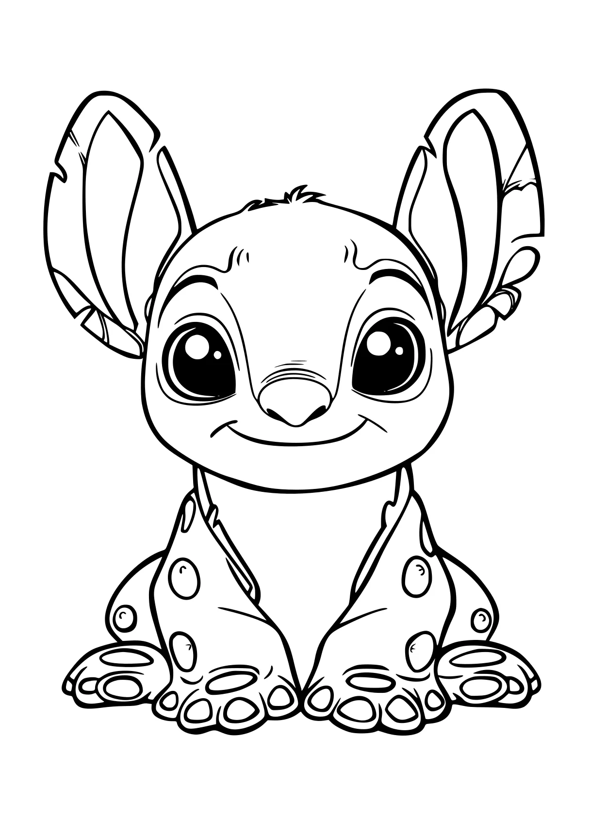 stitch colouring pages stitch, eevee, bambi, dumbo, deer, free coloring page downloads