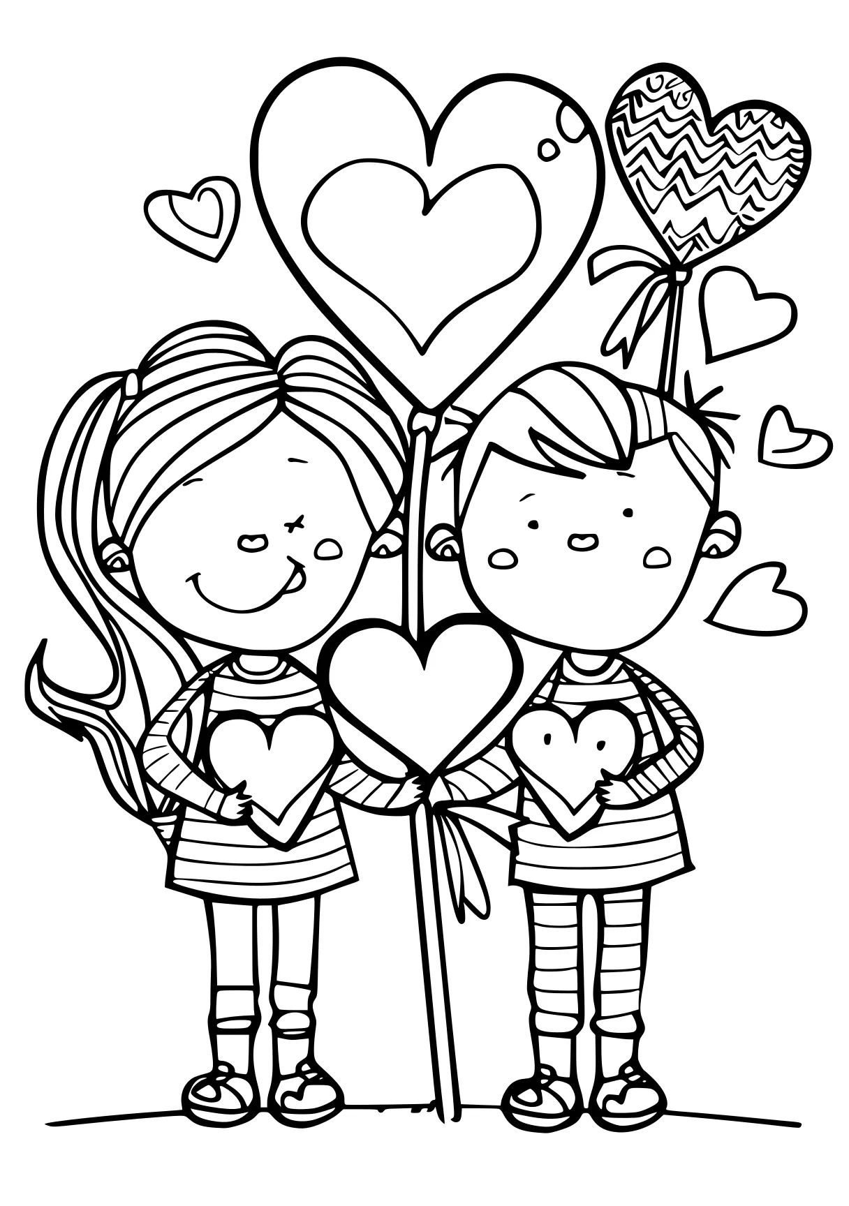 valentines coloring pages printables, heart, valentine's, free page downloads