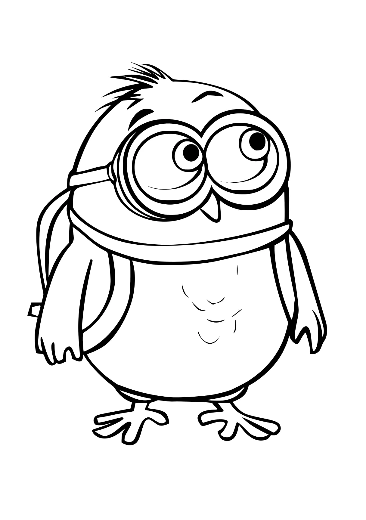 coloring pictures minion, owl, pororo, minions, frog, free page downloads