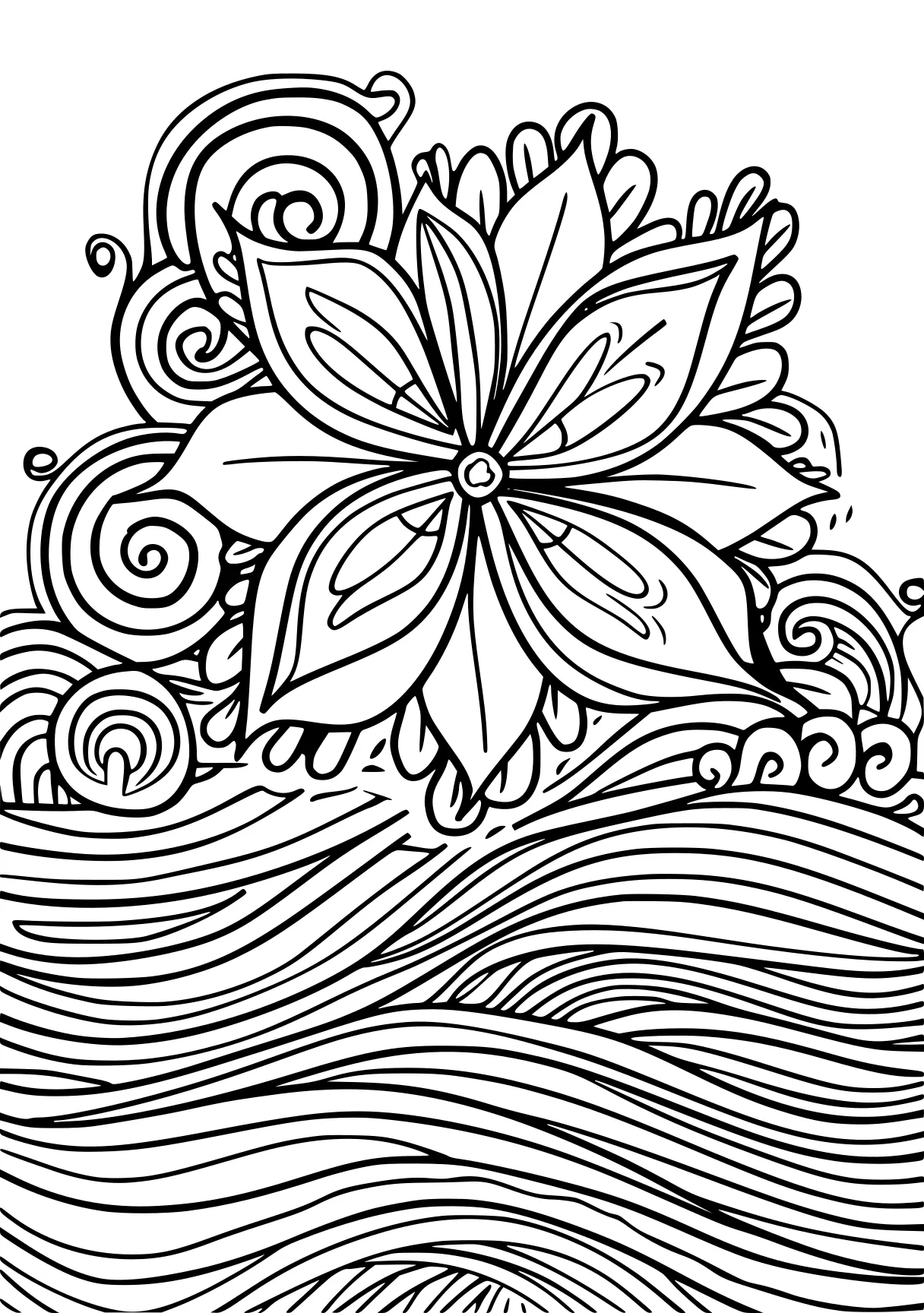 elemental coloring pages, zentangle, colouring, illustrator, free page downloads