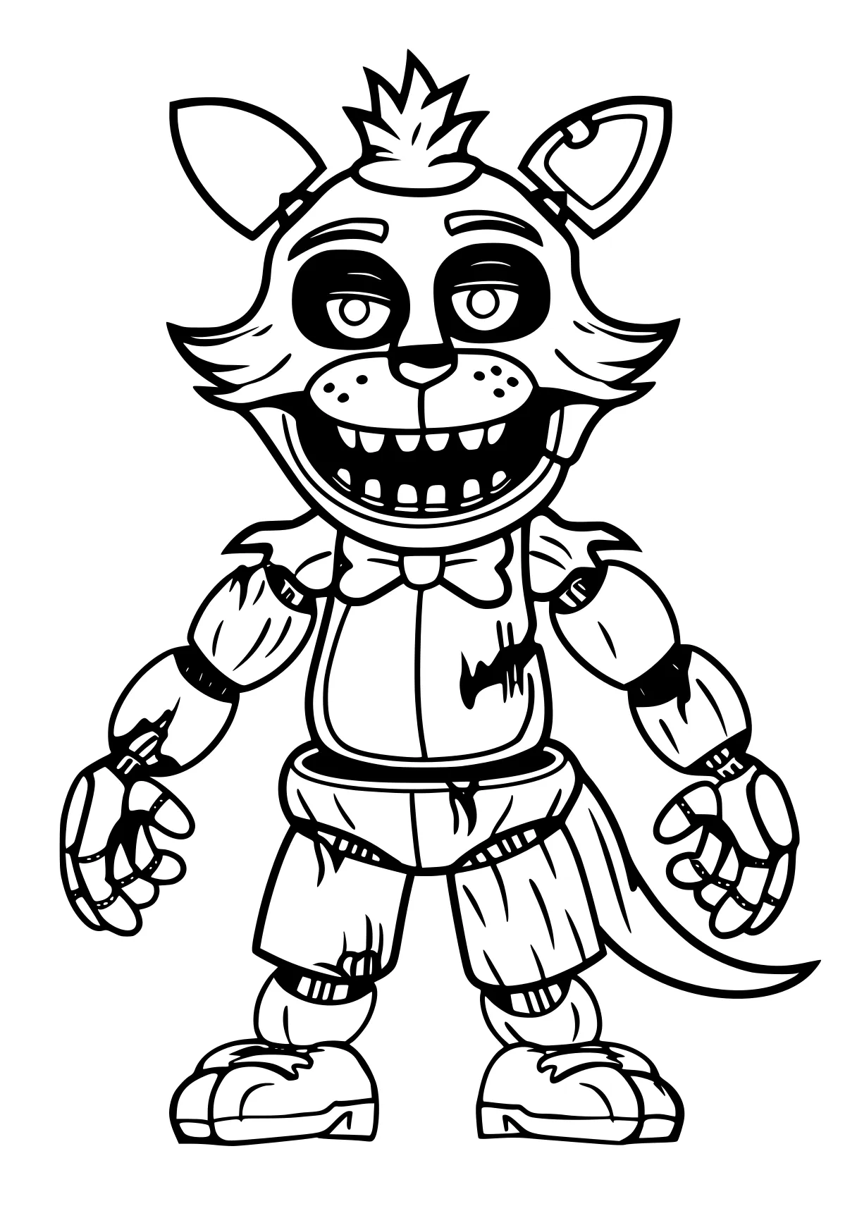 five nights at freddy's coloring page fazbear, fnaf, bonnie, chica, bendy, free downloads