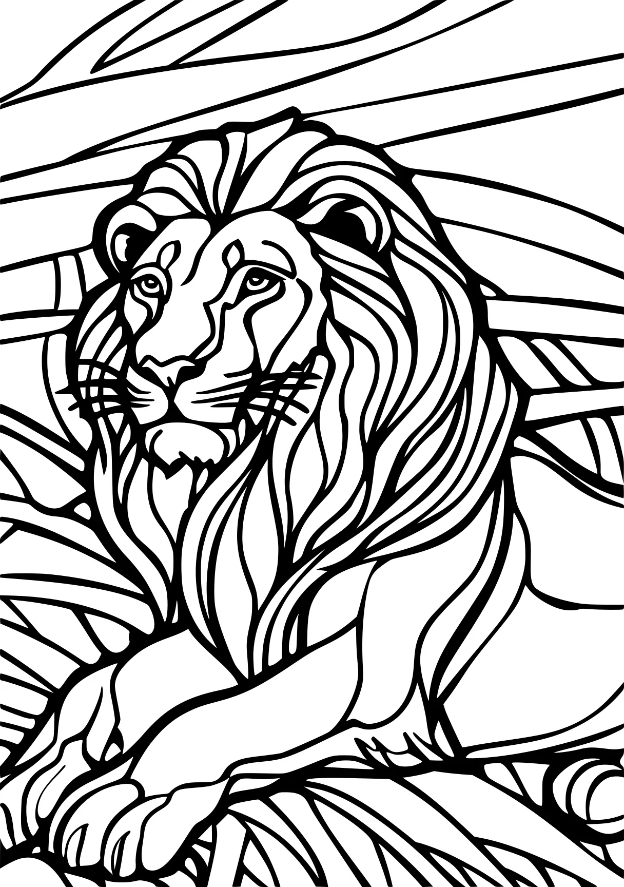 free printable pictures lion, tiger, colouring, coloring page downloads