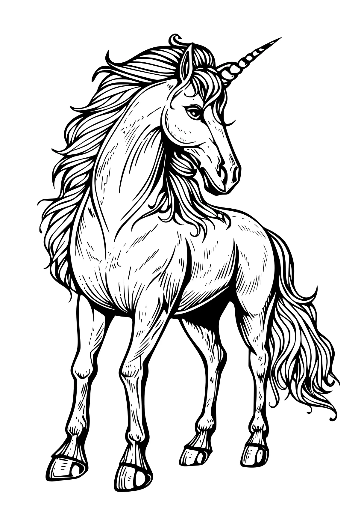 unicorn coloring pages free unicorn, horse, pony, pegasus, caticorn, page downloads