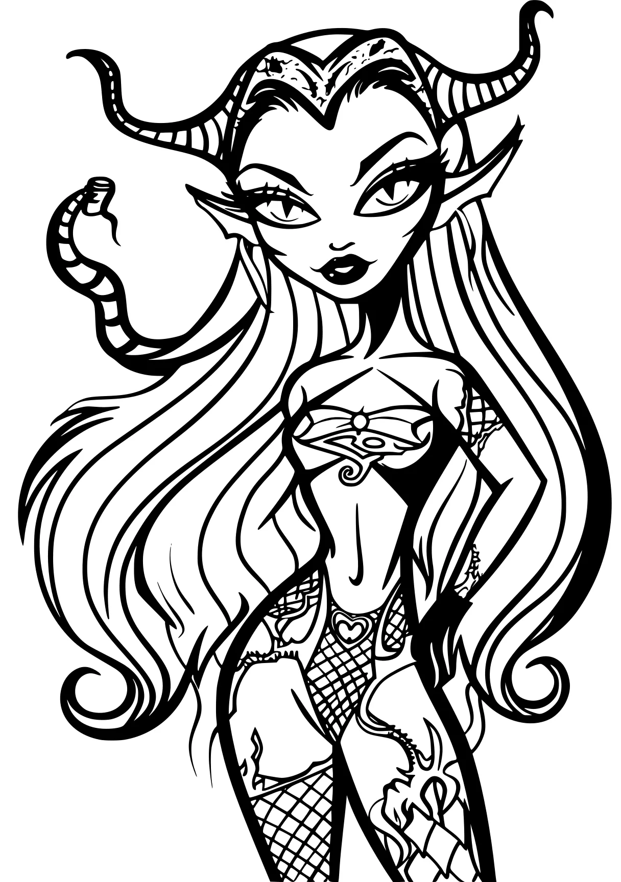 monster high coloring page harley, vampirina, winx, bratz, gwen, free downloads