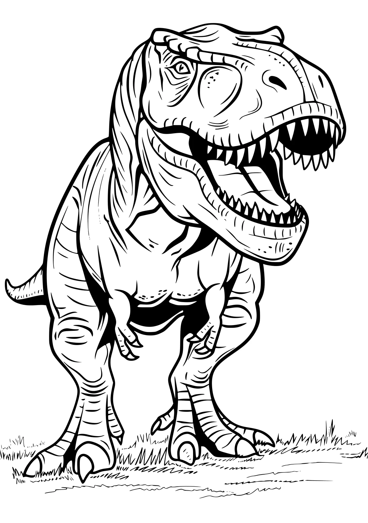 tyrannosaurus rex coloring page tyrannosaurus, t-rex, trex, dino, indoraptor, free downloads