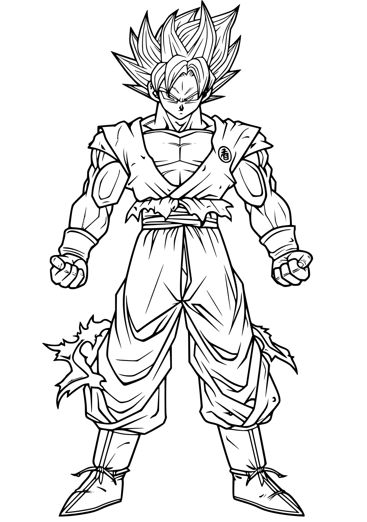 goku coloring pages broly, goku, gogeta, vegeta, vegito, free page downloads