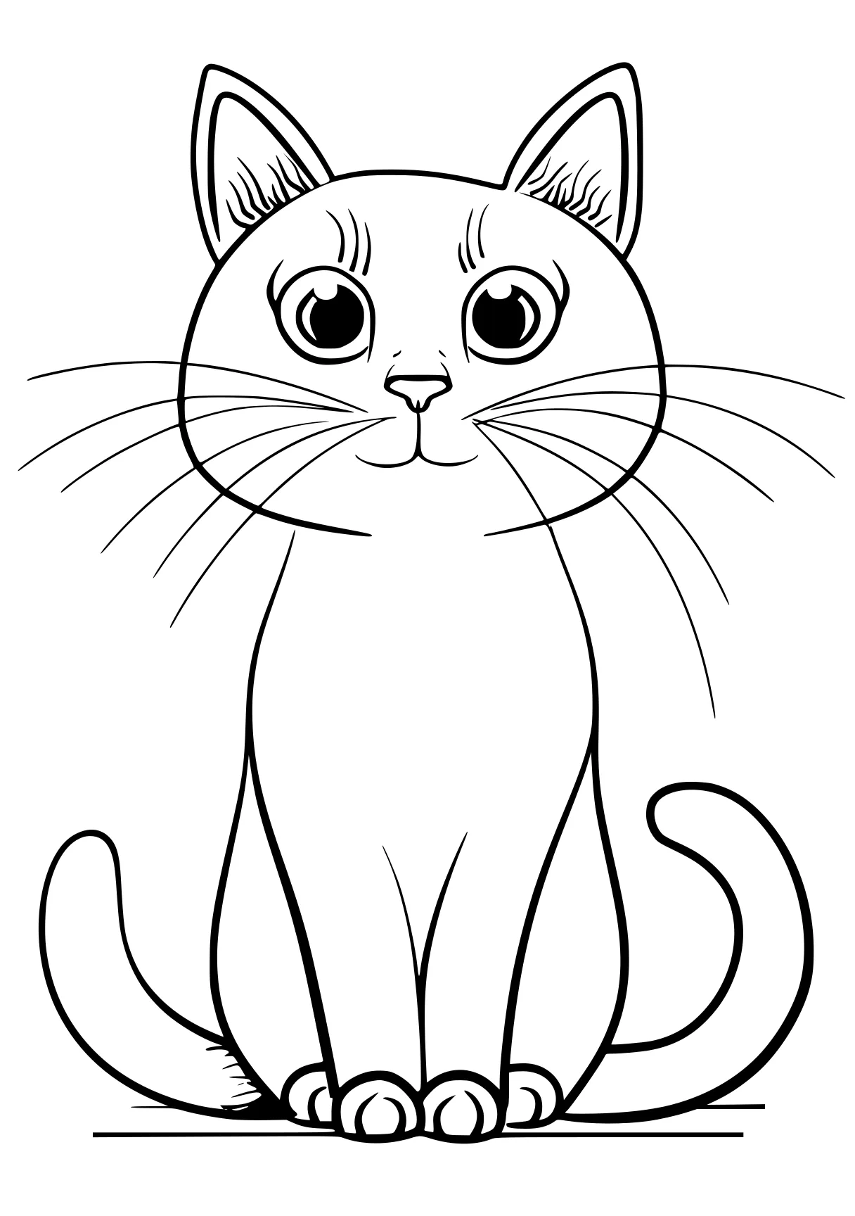 cute cat coloring pages, cat, aristocats, caticorn, free page downloads