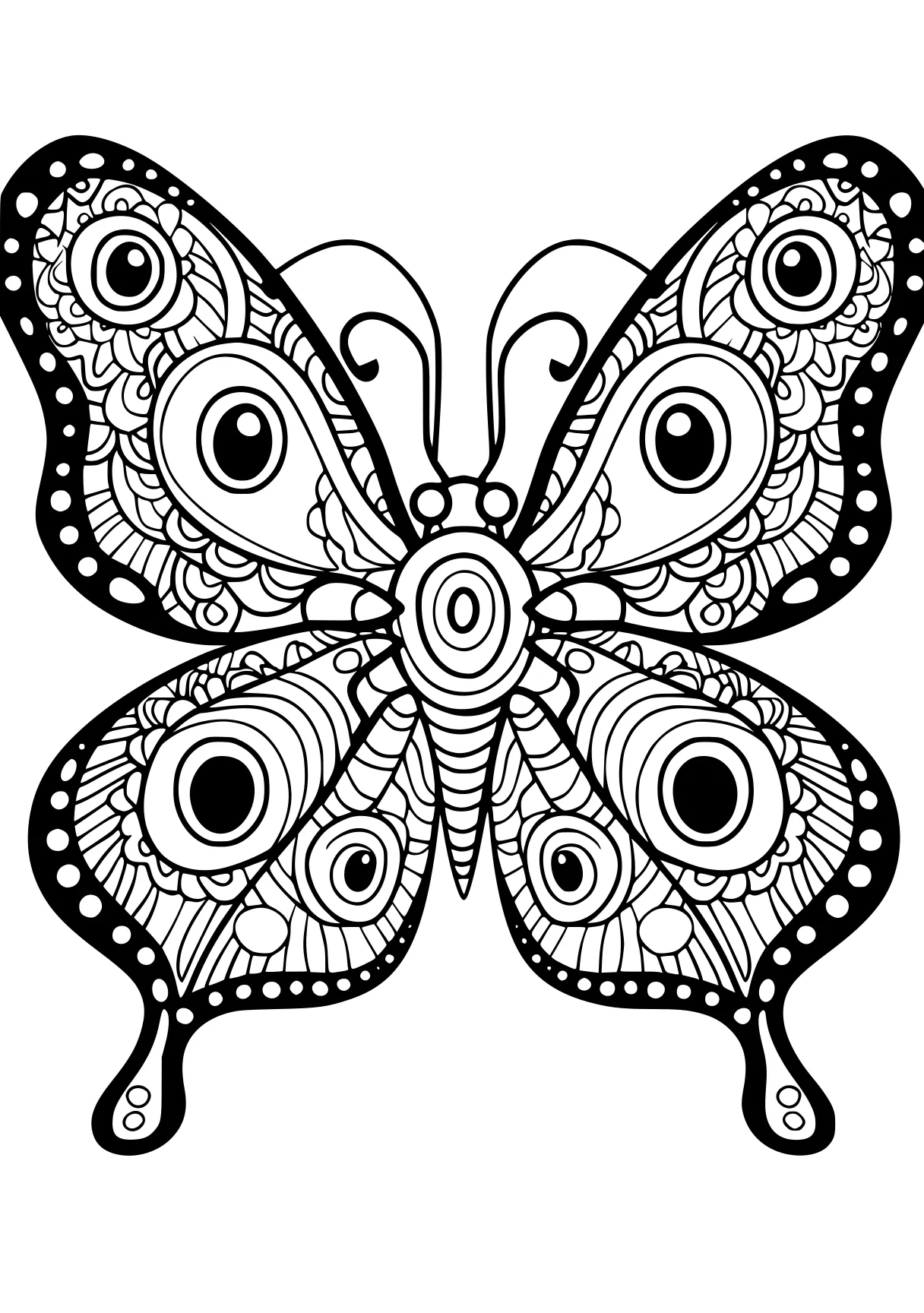 free color by number printables zentangle, butterfly, butterflies, coloring page downloads