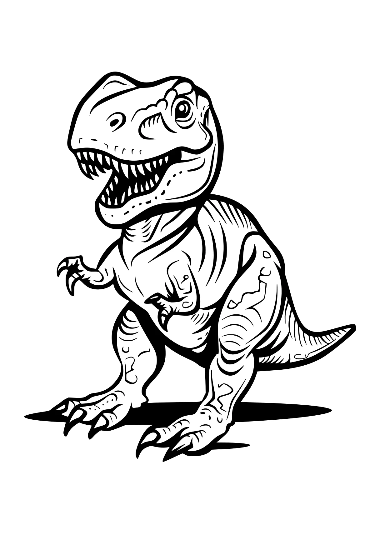 childrens colouring pages trex, t-rex, tyrannosaurus, indoraptor, dino, free coloring page downloads