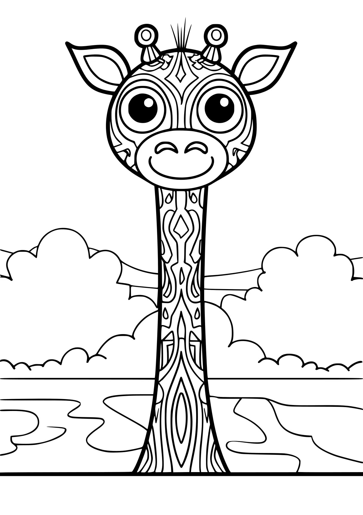 kindergarten coloring pages giraffe, monkey, madagascar, free page downloads