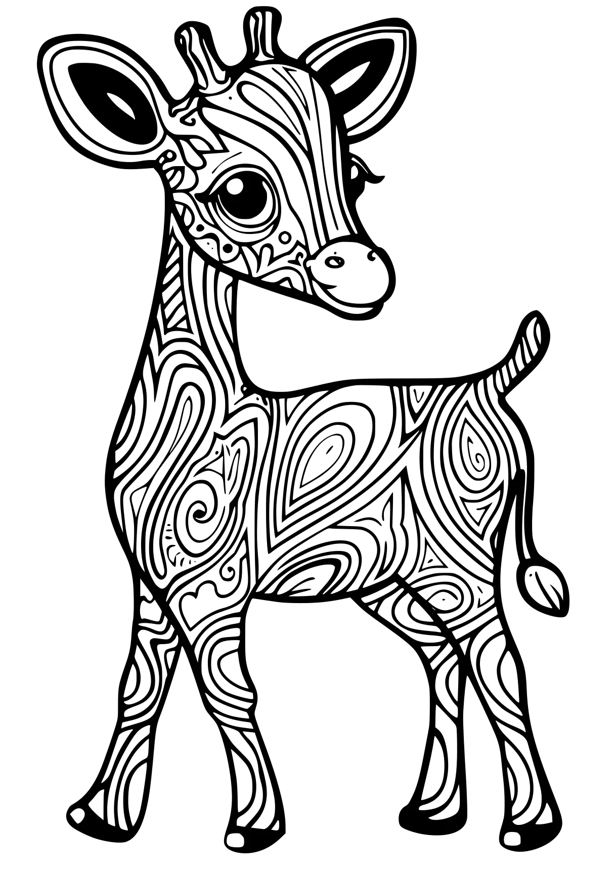 free color by number printables deer, cow, llama, coloring page downloads