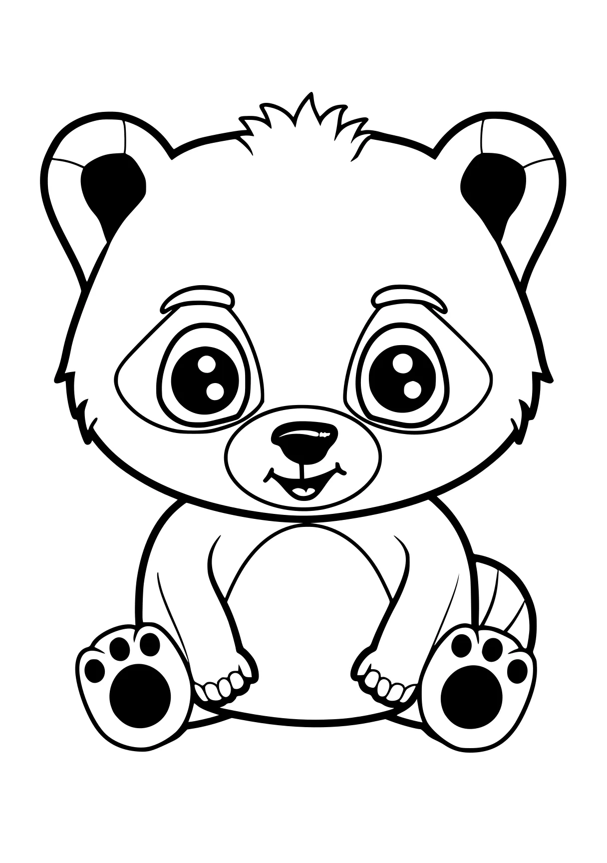 coloring pages cute animals bear, koala, fazbear, panda, raccoon, free page downloads