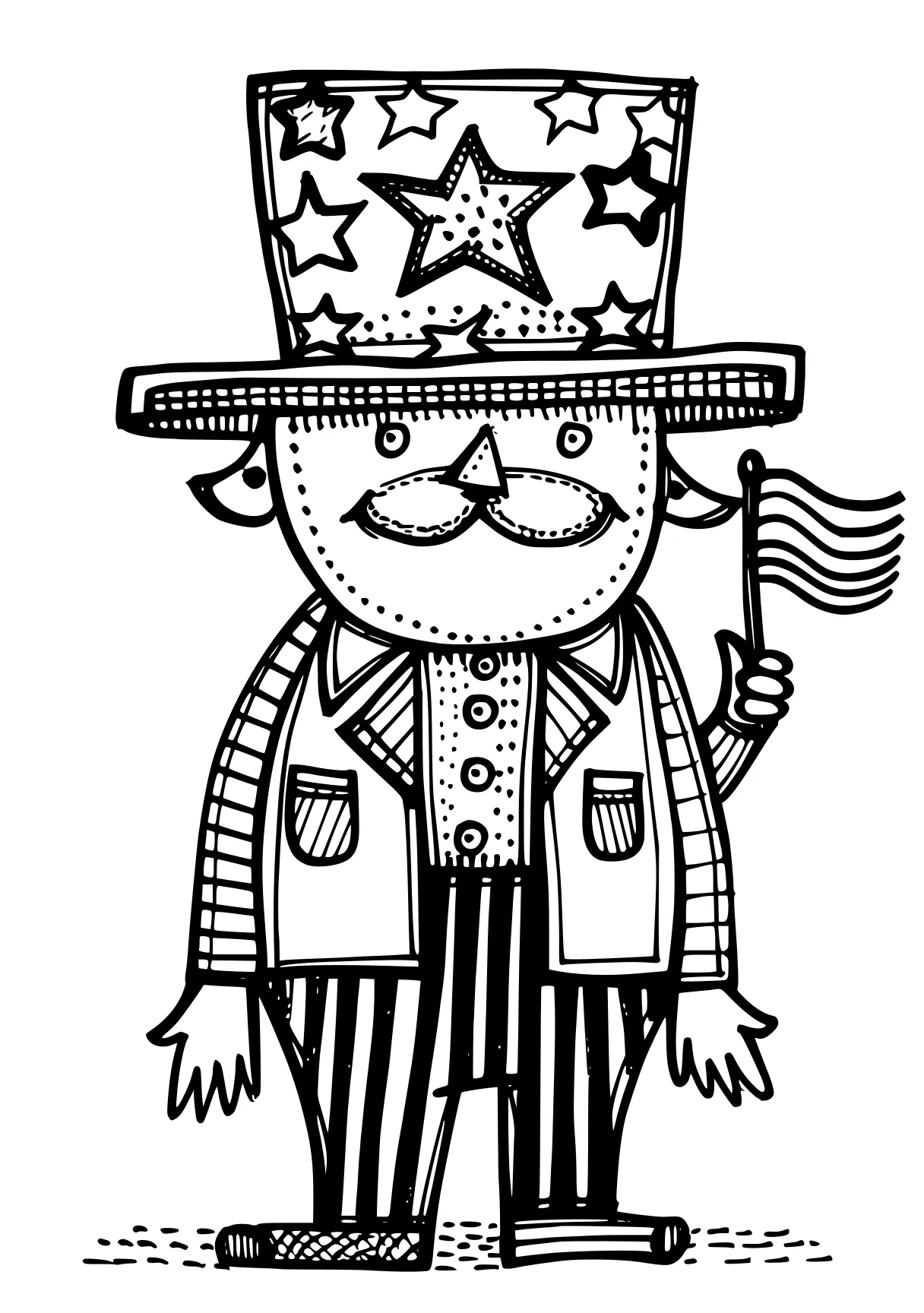 4th of july coloring page nutcracker, pilgrim, muertos, illustrator, cinco, free downloads