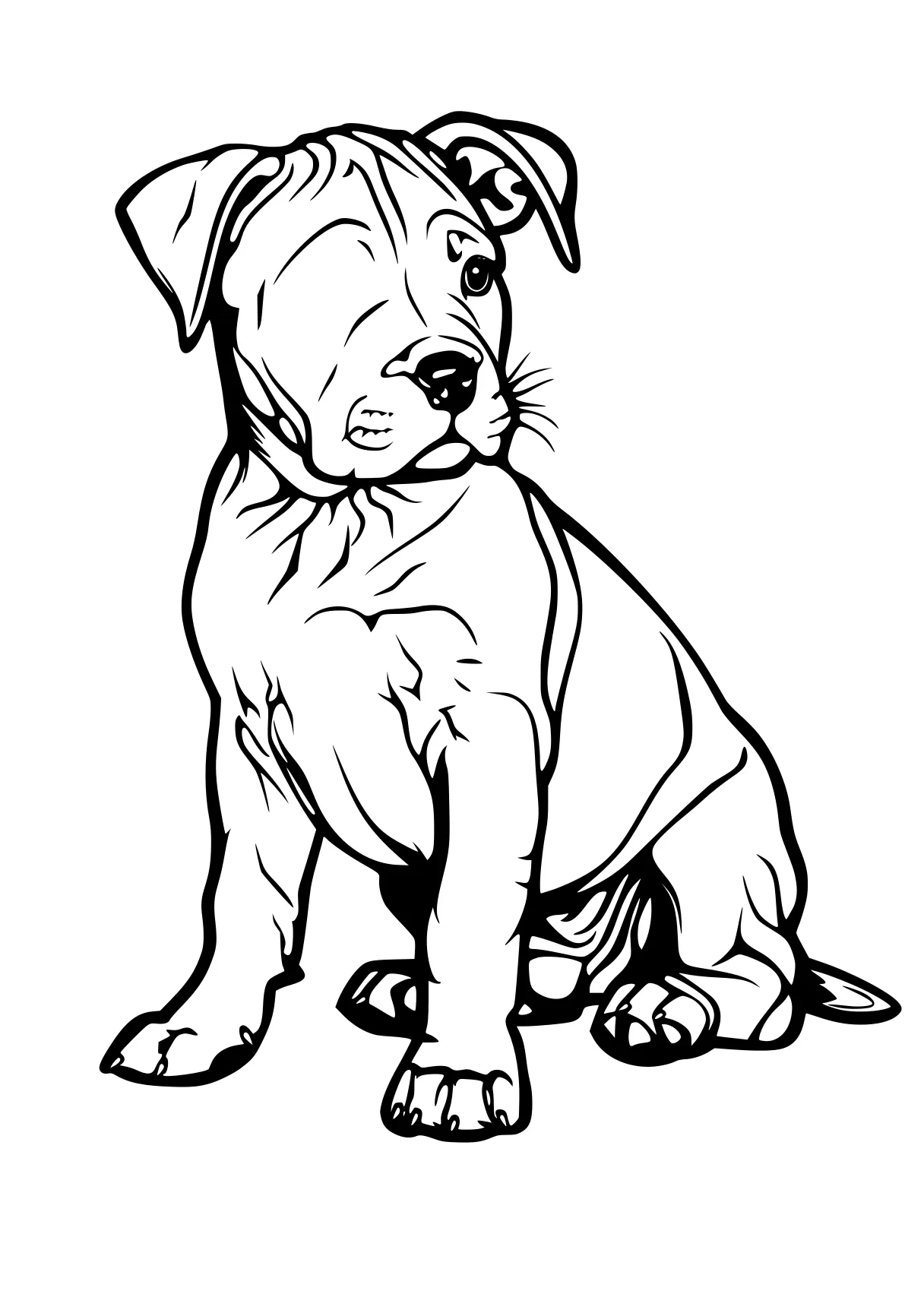 dog coloring pages bulldog, pitbull, puppy, retriever, illustrator, free page downloads