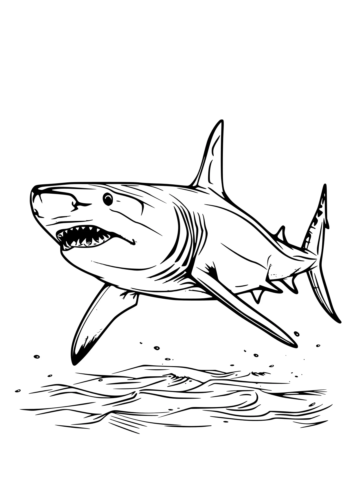 shark coloring sheet shark, megalodon, sharks, orca, whale, free page downloads