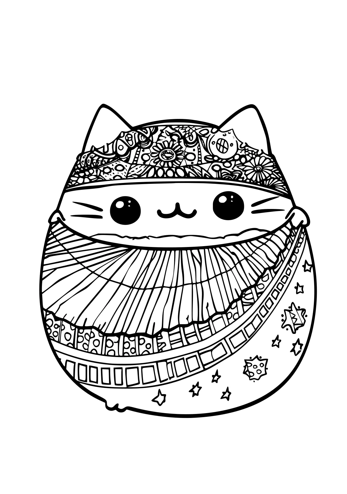 pusheen coloring pages pusheen, cat, caticorn, kitty, free page downloads