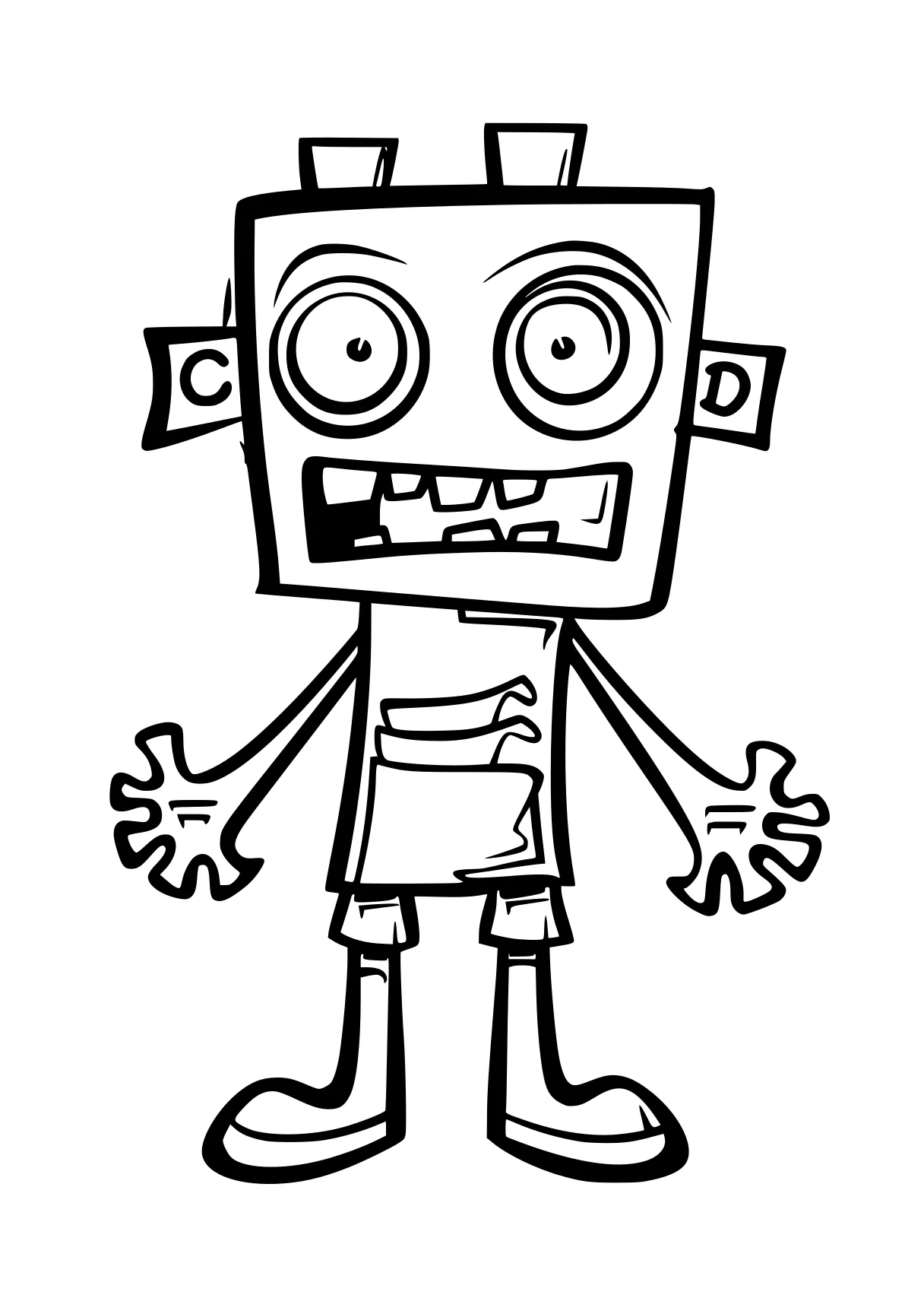 coloring games robot, squarepants, unikitty, morty, gumball, free page downloads