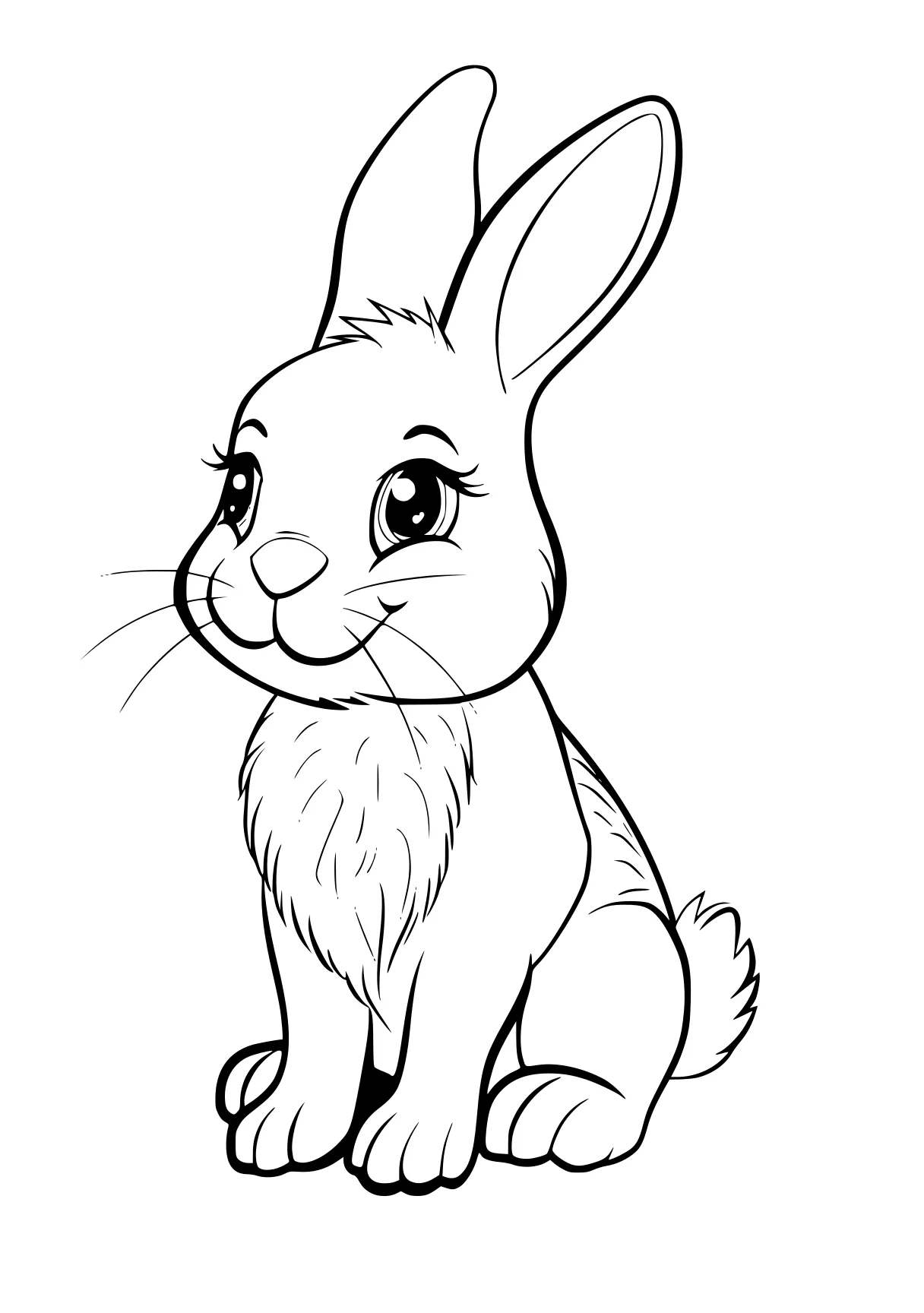 bunny coloring page rabbit, bunny, eevee, scorbunny, carrot, free downloads