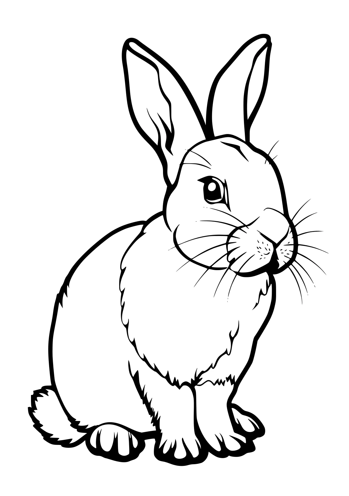 rabbit coloring pages rabbit, bunny, carrot, bunzo, illustrator, free page downloads