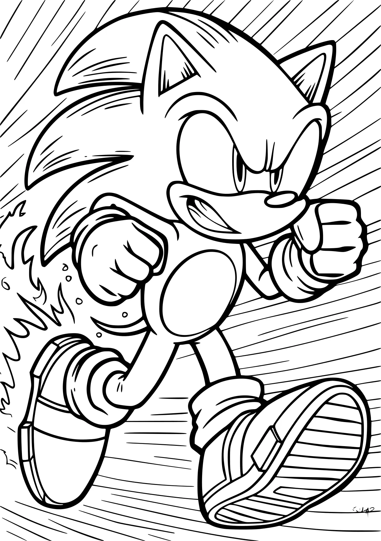 super sonic coloring page sonic, knuckles, tails, hedgehog, coloring, free downloads