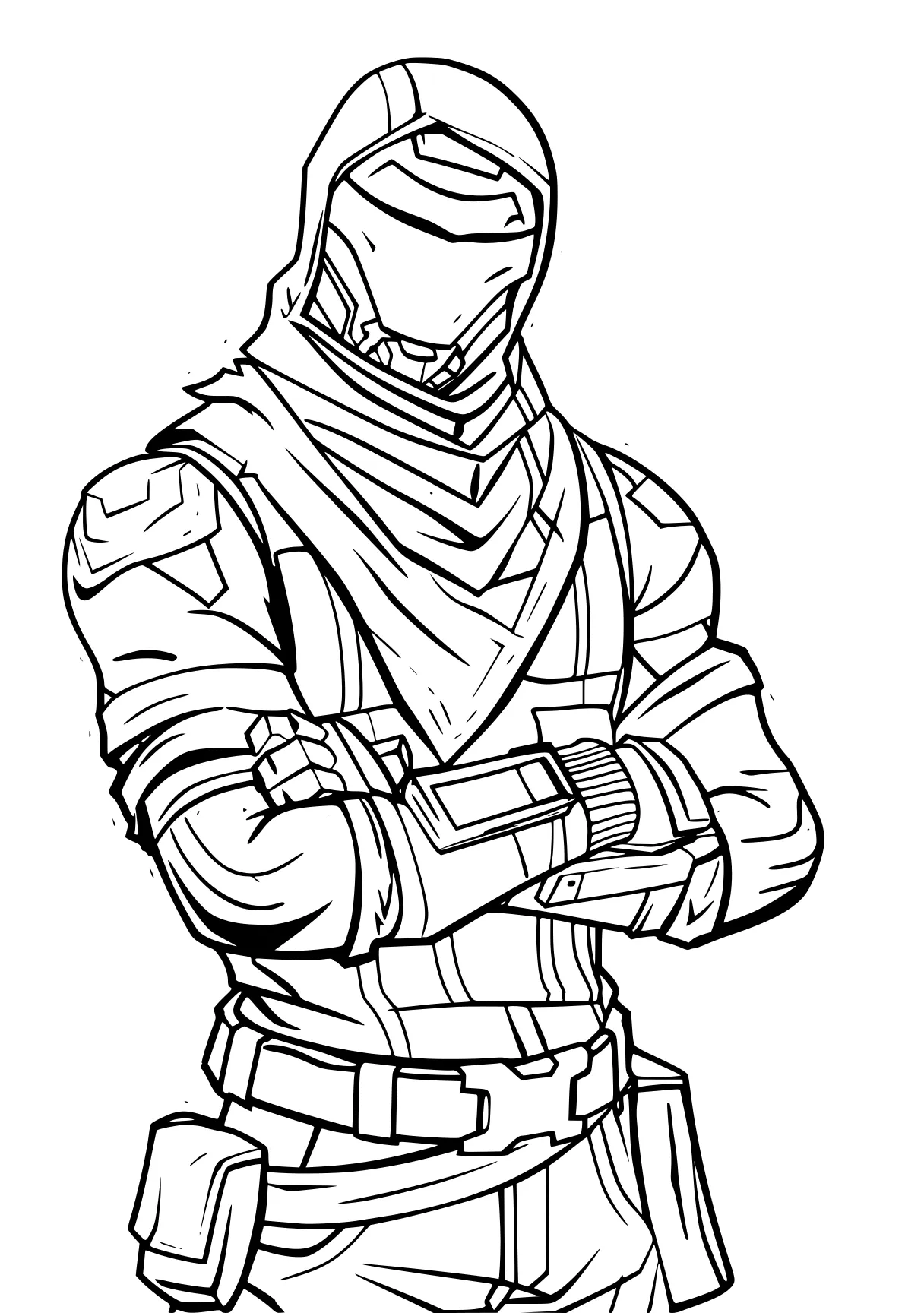 fortnite coloring page mandalorian, ranger, kakashi, guard, trooper, free downloads