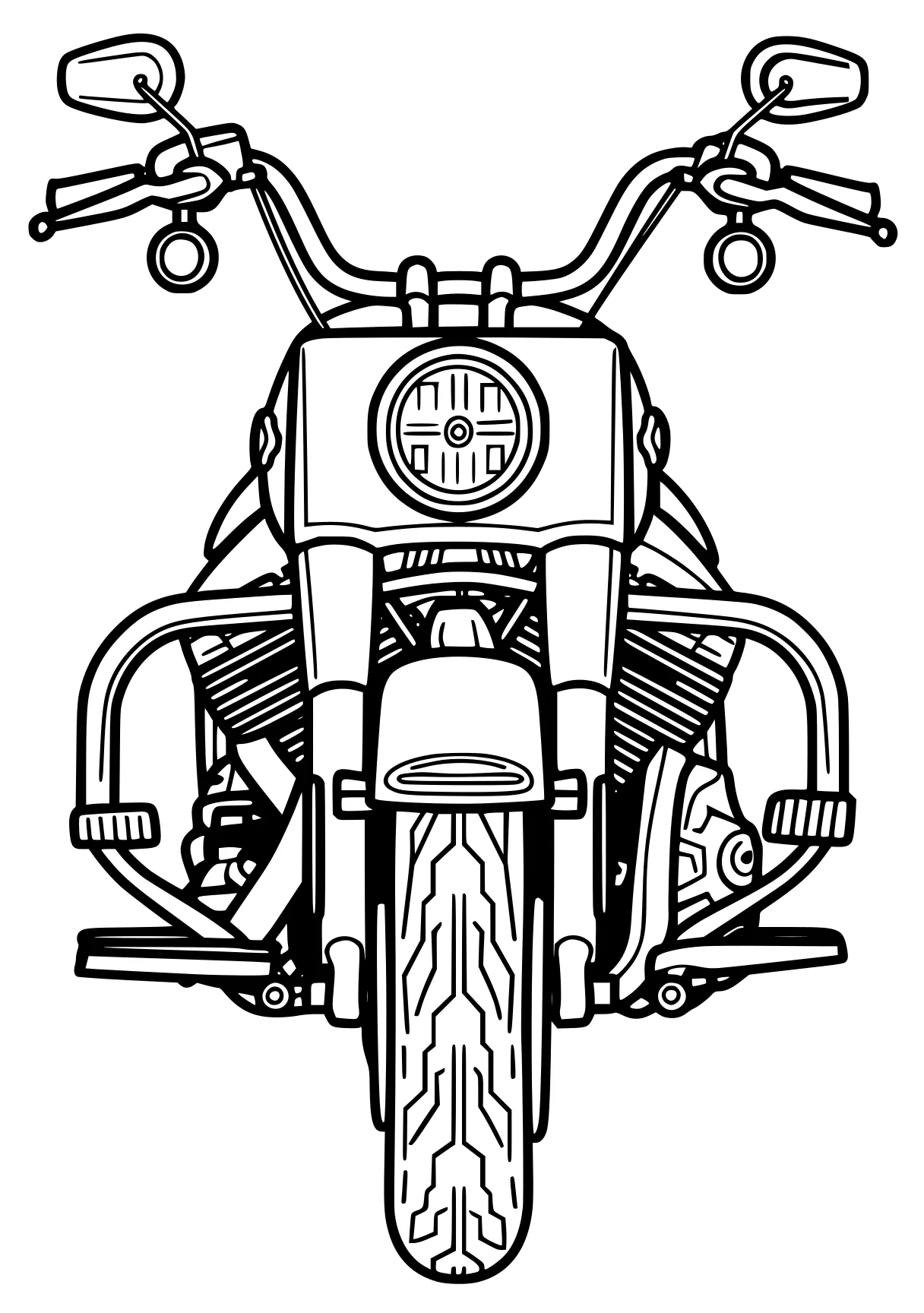 motorcycle coloring page motorcycle, bike, design, harley, illustrator, free downloads