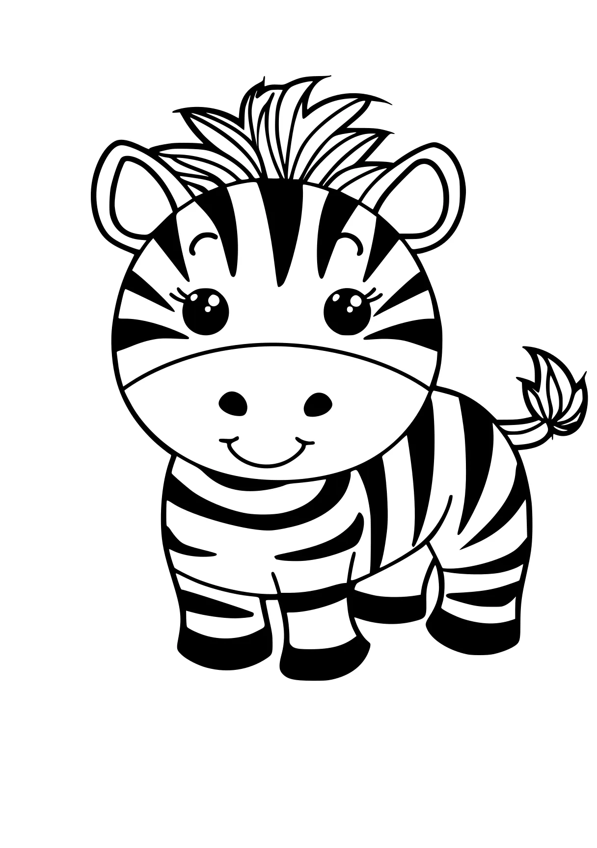 coloring pages cute animals zebra, madagascar, tiger, panda, zoo, free page downloads