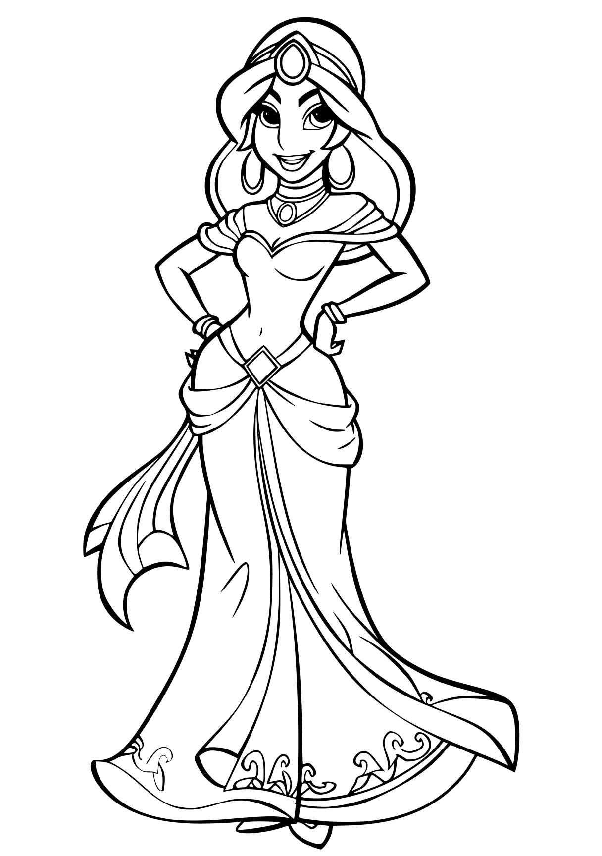 princess jasmine coloring pages rosalina, jasmine, moana, dresses, princess, free page downloads