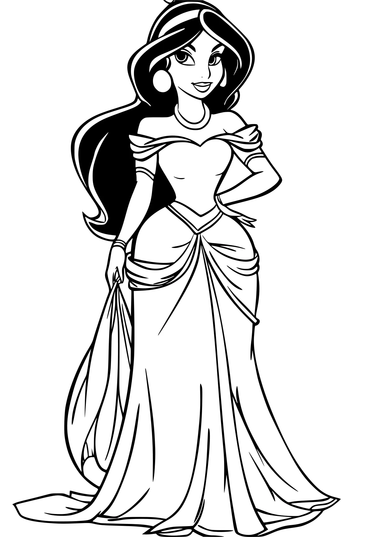 princess jasmine coloring pages jasmine, moana, tiana, mulan, princess, free page downloads