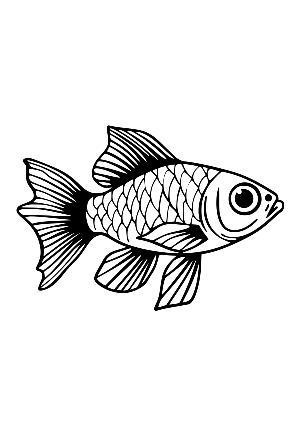 fish coloring pages fish, guppies, nemo, wall, a4, free page downloads