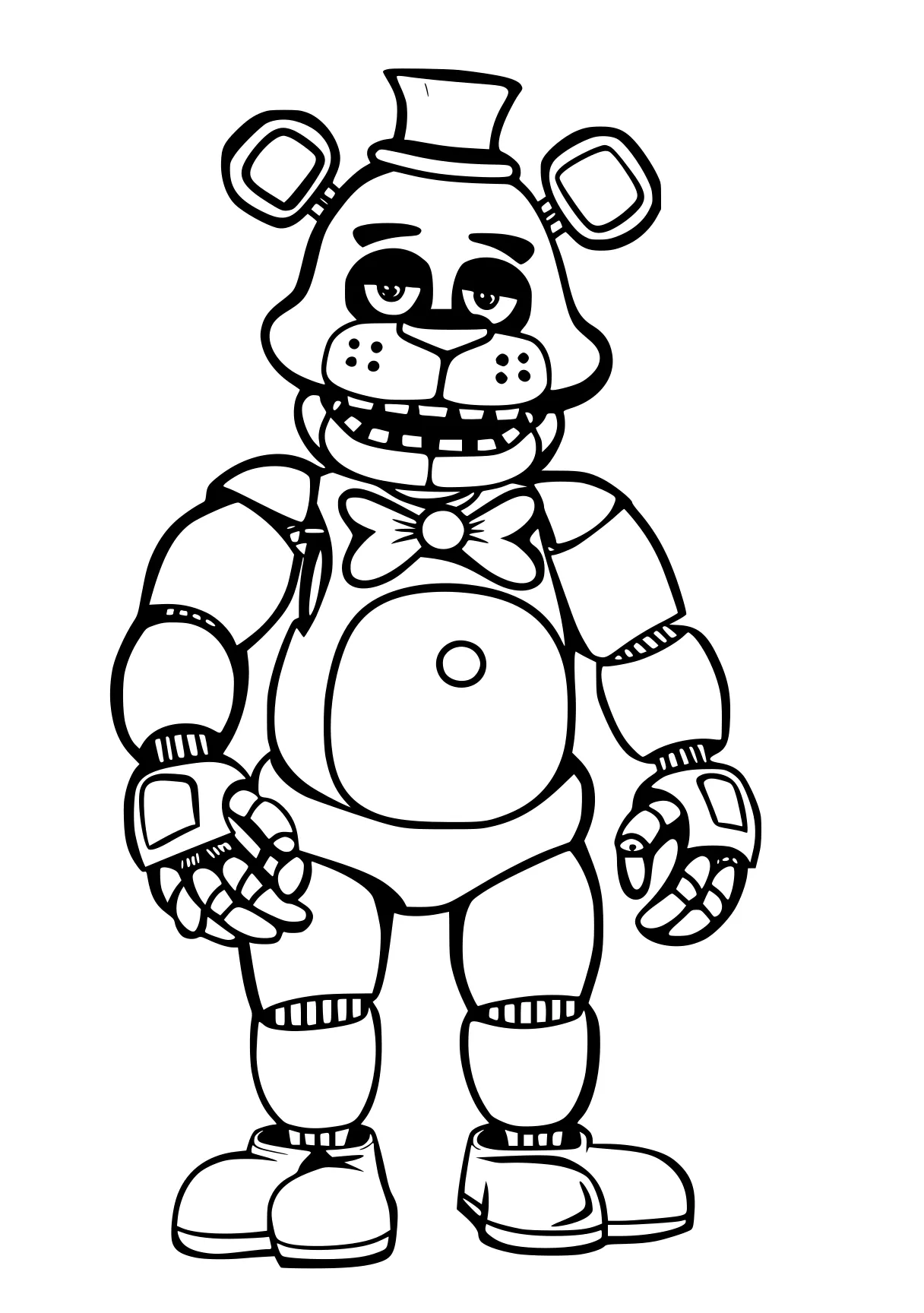 fnaf coloring pages fazbear, fnaf, chica, robot, bonnie, free page downloads