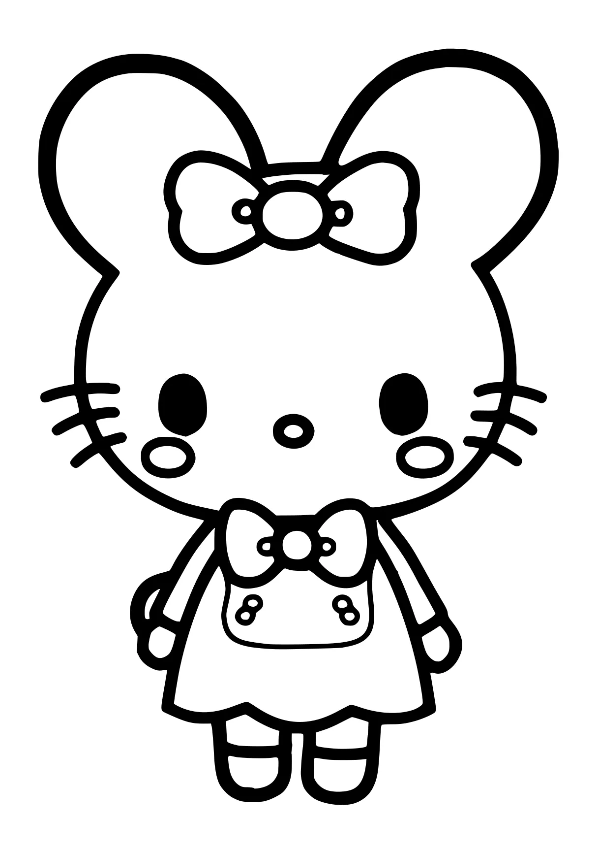 sanrio coloring pages sanrio, cinnamoroll, molang, mouse, kitty, free page downloads