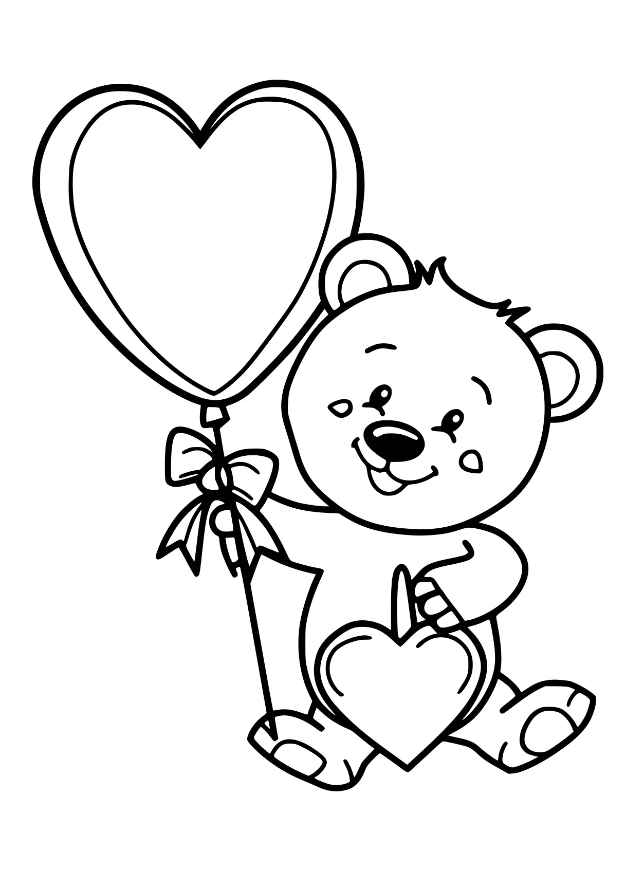 preschool coloring pages bear, pooh, teddy, free page downloads