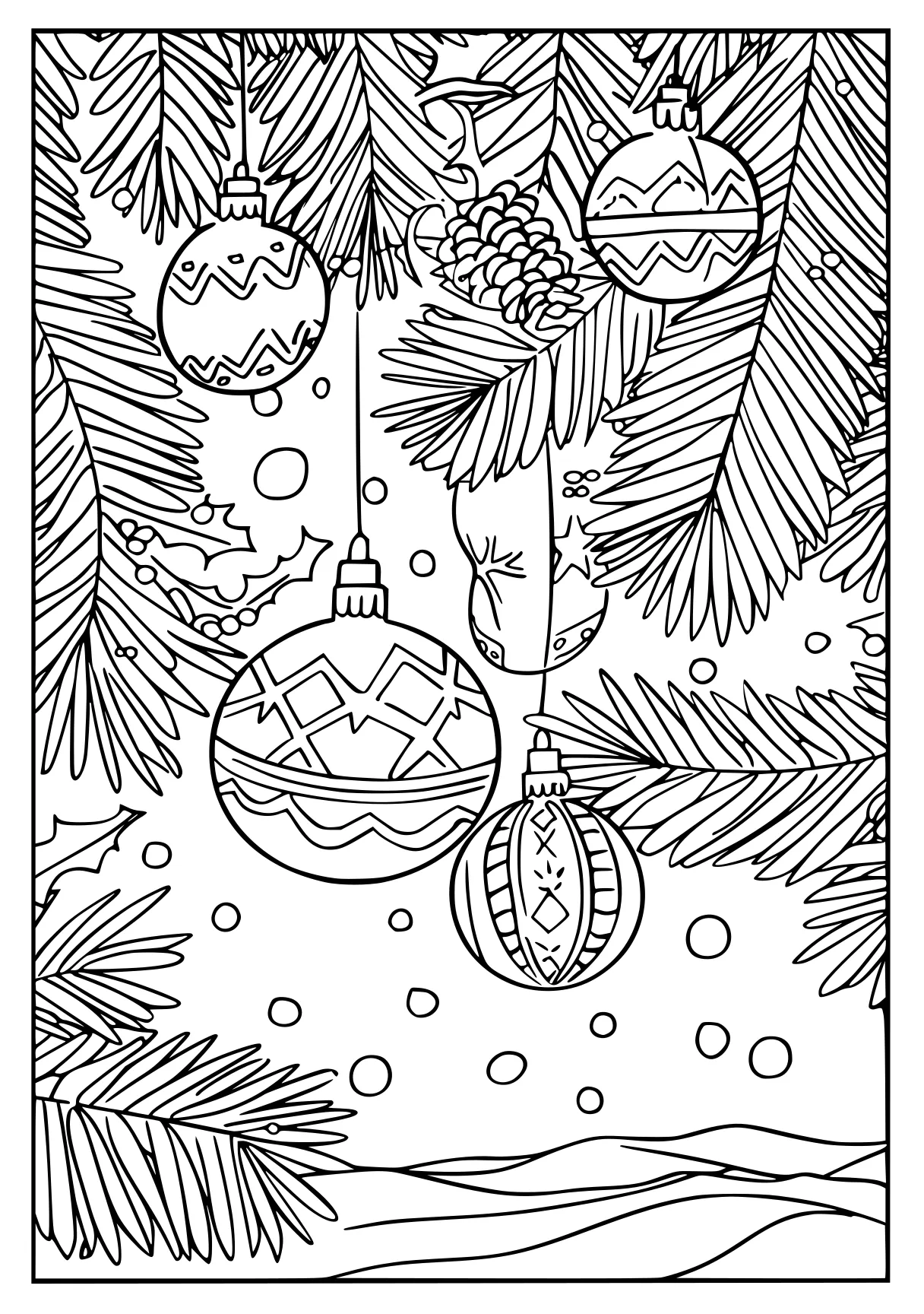 christmas coloring sheets, ornament, zentangle, advent, free page downloads