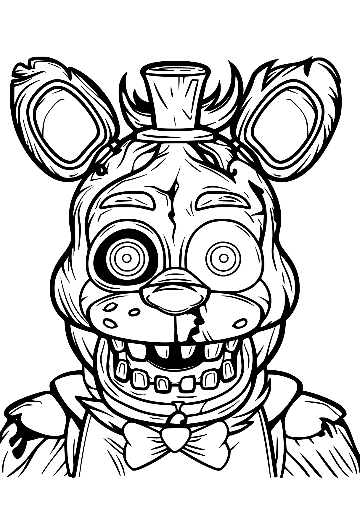 five nights at freddy's coloring page fazbear, fnaf, freddy, stitch, bonnie, free downloads