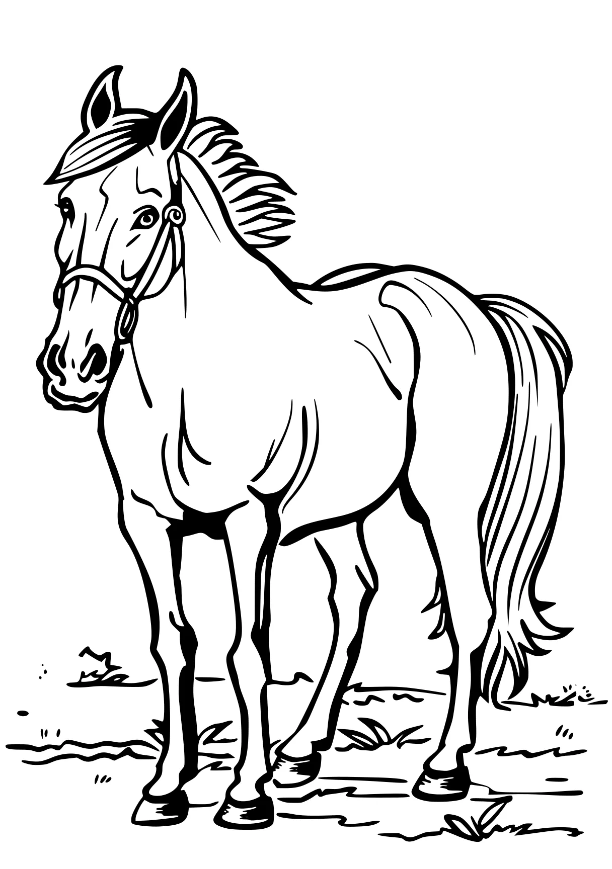 horse coloring pages horse, unicorn, pony, pegasus, mlp, free page downloads