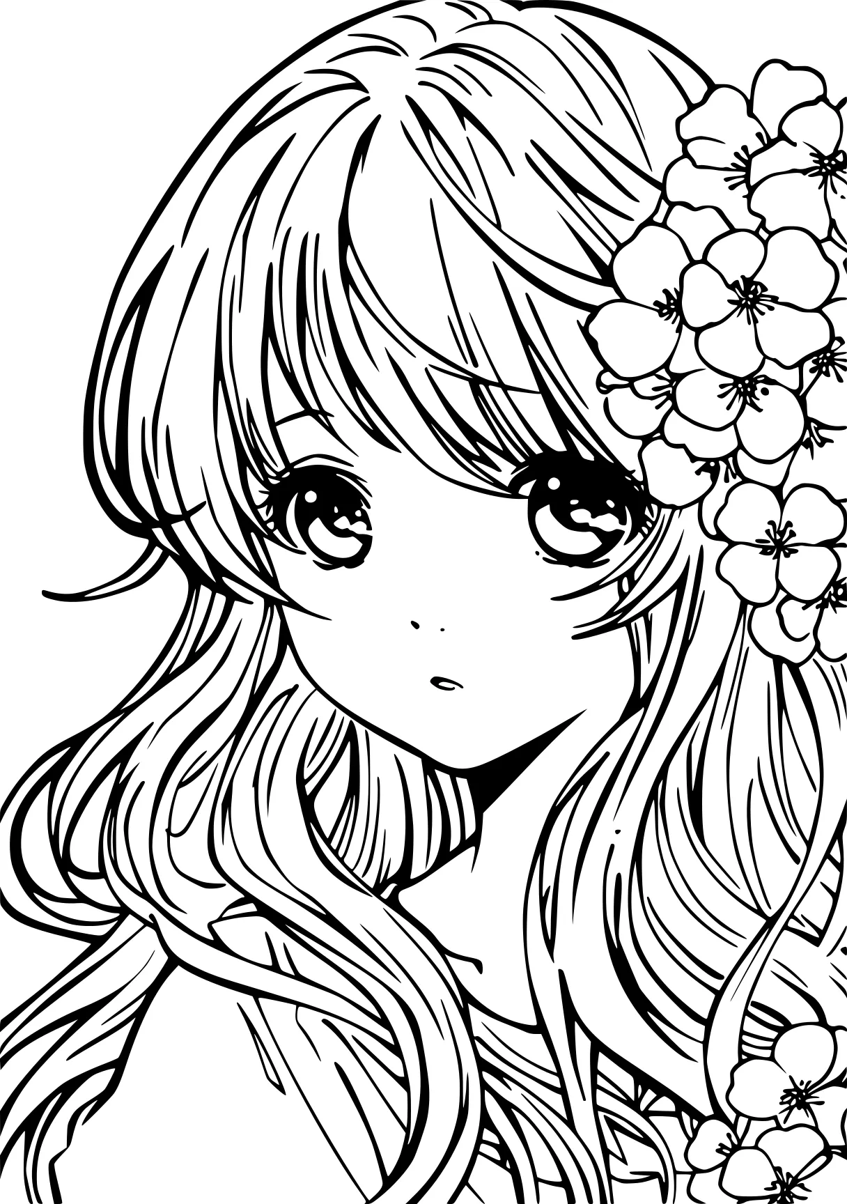 anime coloring pages, diana, coloring, colouring, free page downloads