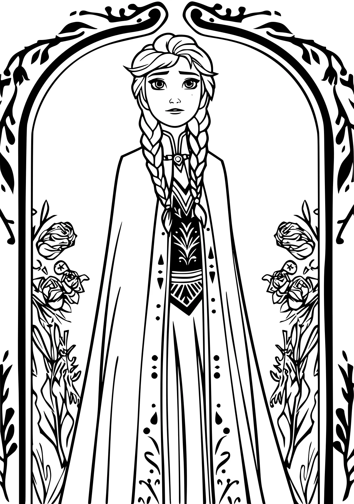 frozen coloring pages rapunzel, aurora, elsa, printables, free page downloads