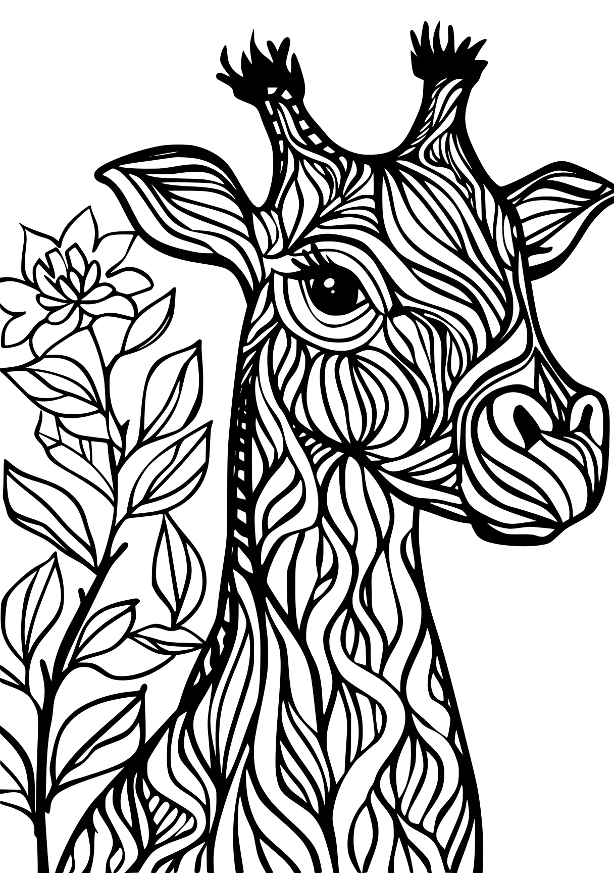 animal pictures to color cow, horse, unicorn, free coloring page downloads