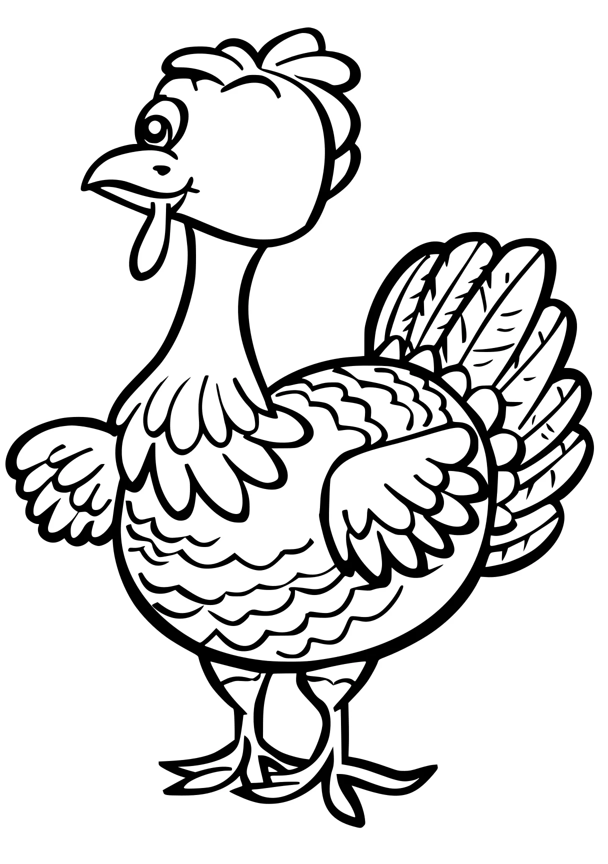 turkey coloring pages rooster, duck, chick, free page downloads