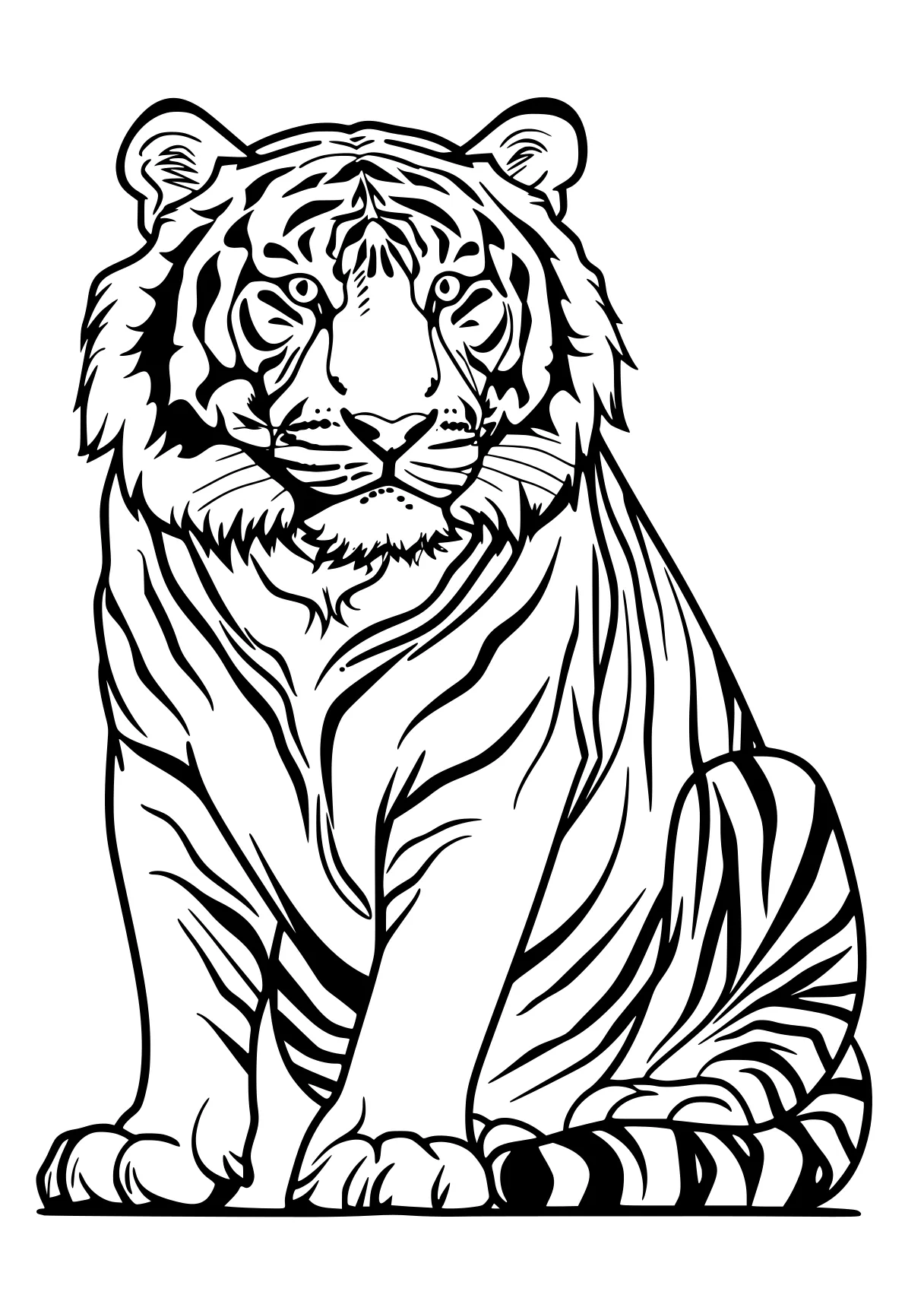 tiger coloring page tiger, lion, illustrator, zebra, free downloads