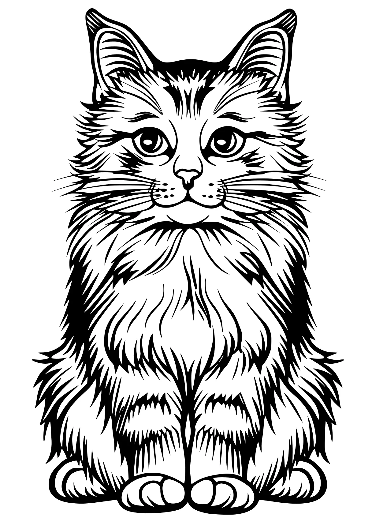 cat coloring pages cat, lion, illustrator, cats, kitty, free page downloads