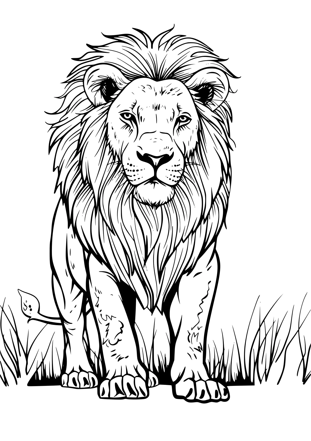 lion coloring page lion, lions, safari, illustrator, free downloads