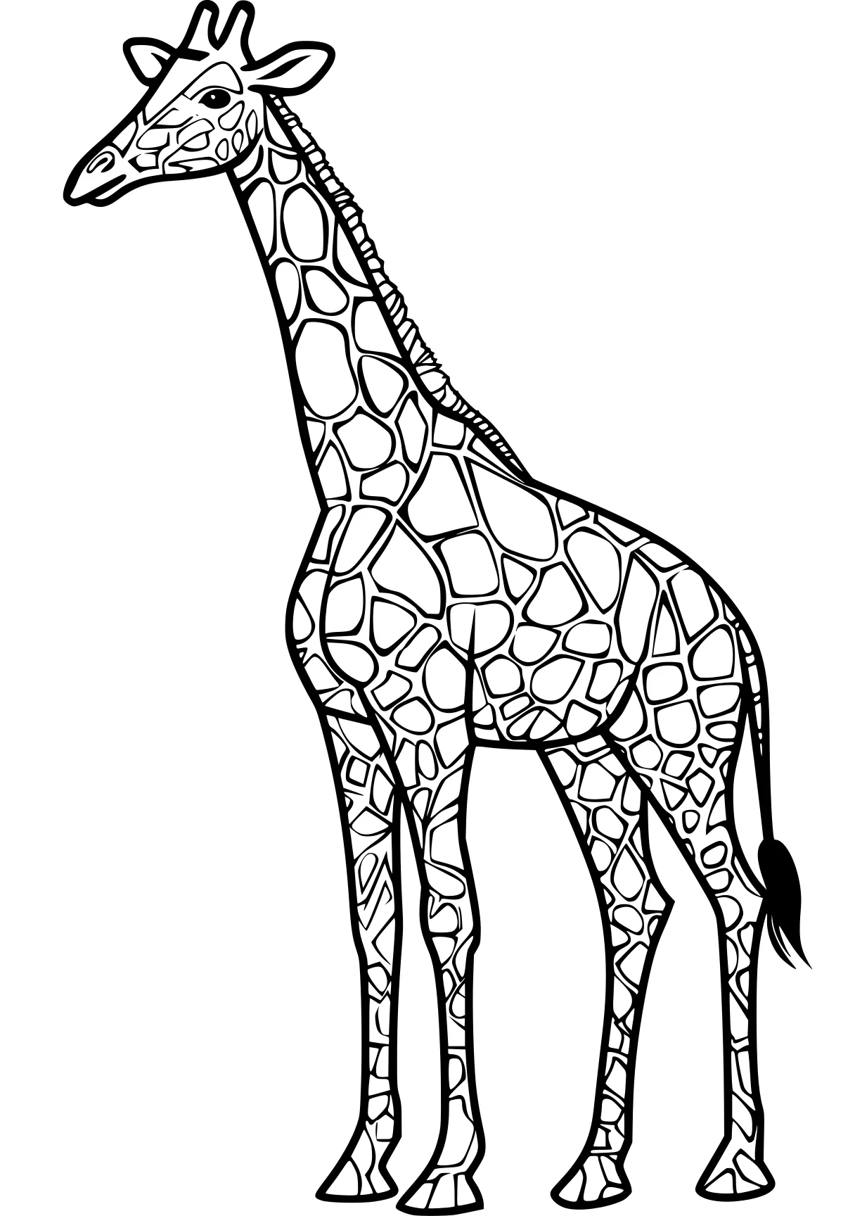 giraffe coloring pages giraffe, brachiosaurus, llama, camel, deer, free page downloads