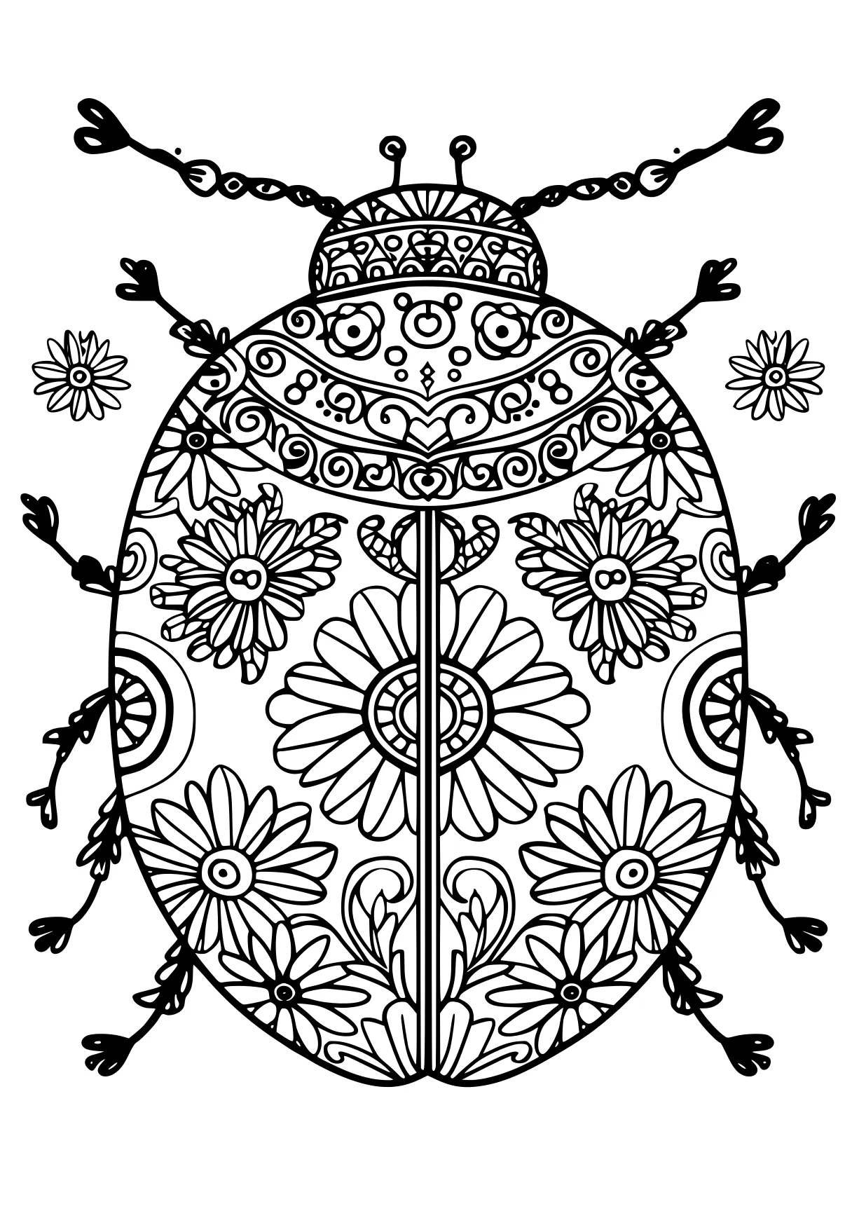 printable color by number for adults bee, zentangle, insect, free coloring page downloads