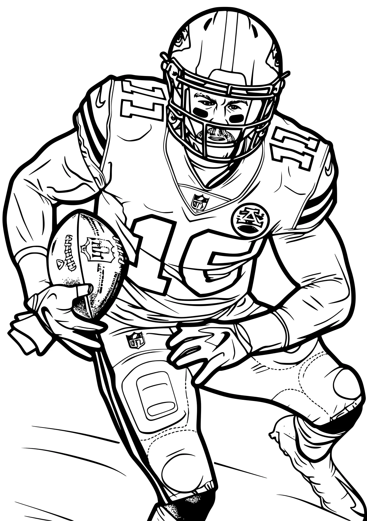 football coloring pages 49ers, nfl, pencils, sports, free page downloads