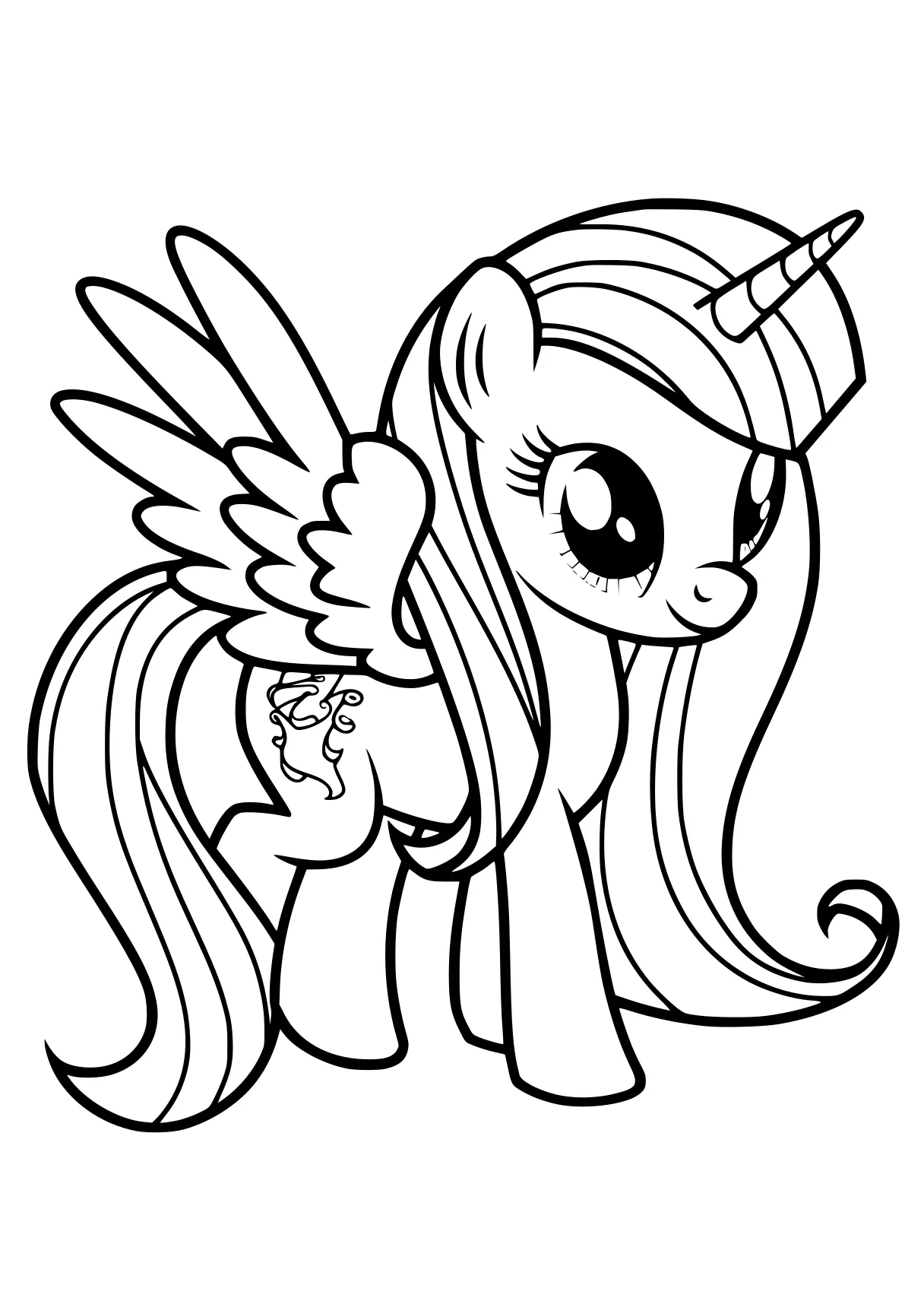 coloring pages my little pony fluttershy, alicorn, mlp, pony, celestia, free page downloads