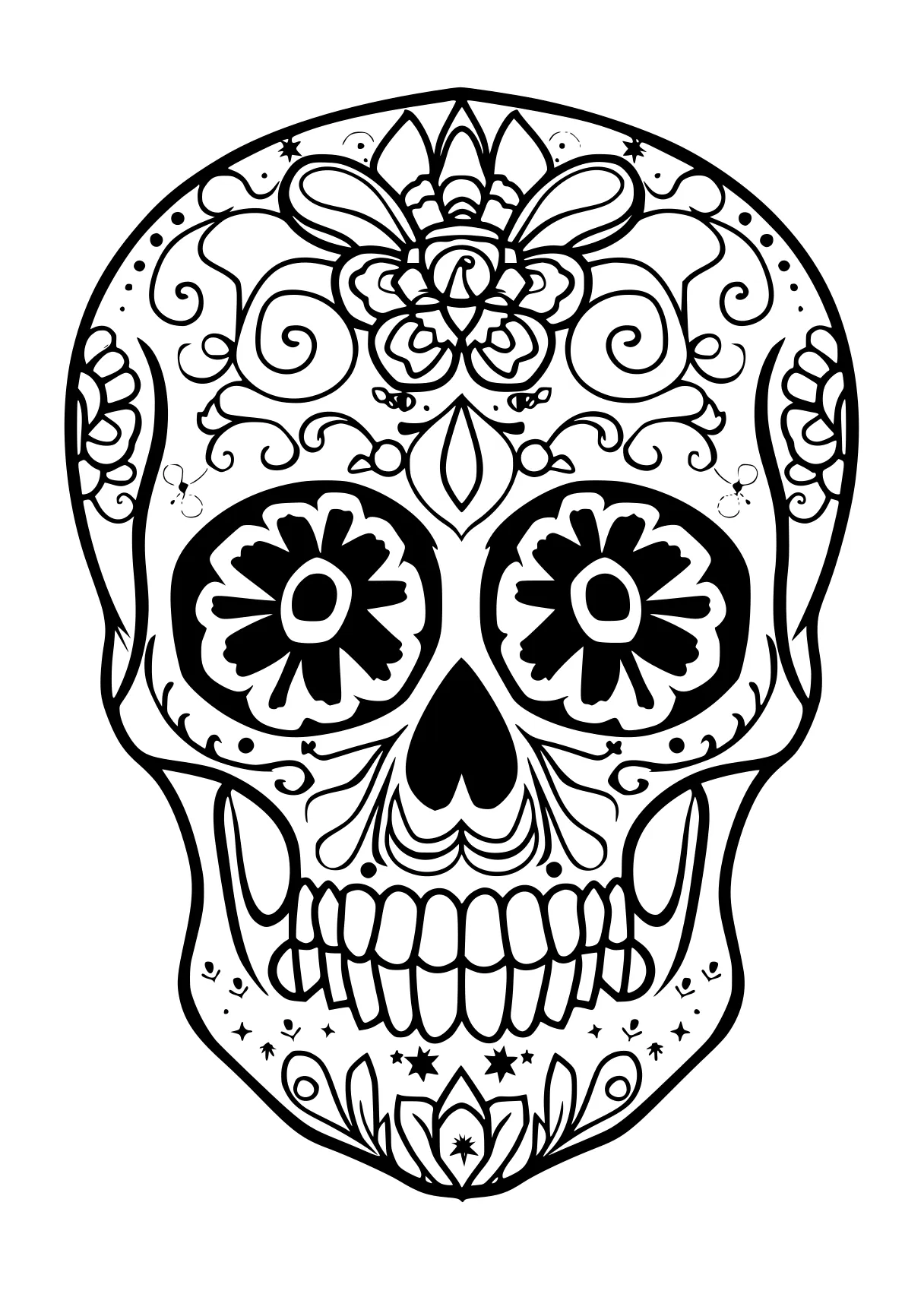 coloring pages for adults online muertos, skull, skeleton, free page downloads