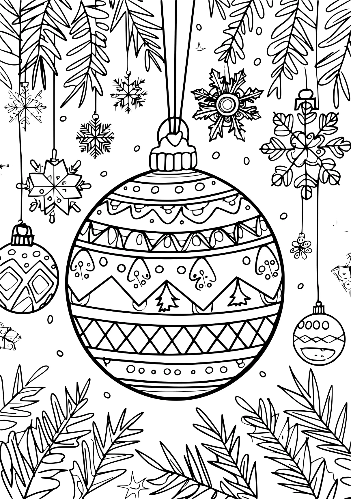 christmas coloring printables ornament, zentangle, christmas, free page downloads