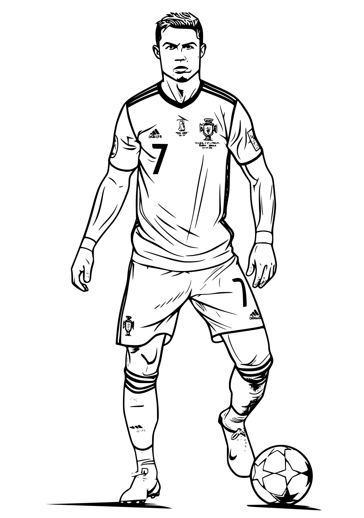 ronaldo coloring page xavi, ronaldo, messi, captain, soccer, free downloads